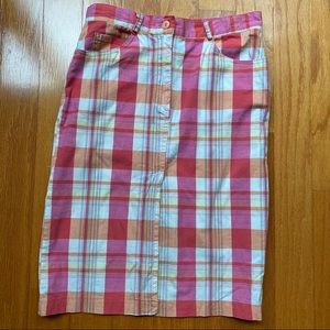 Vintage 90’s plaid pencil skirt